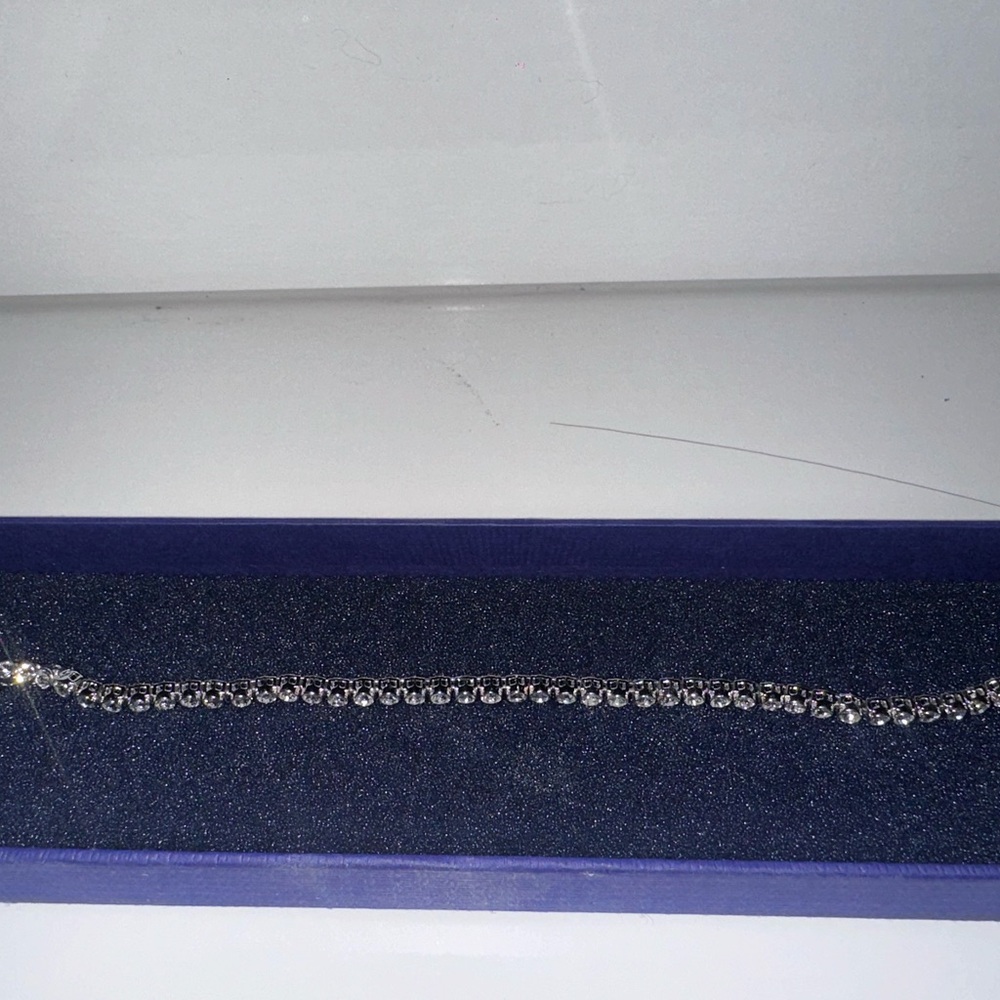 Swarovski Silver Crystal Tennis Bracelet